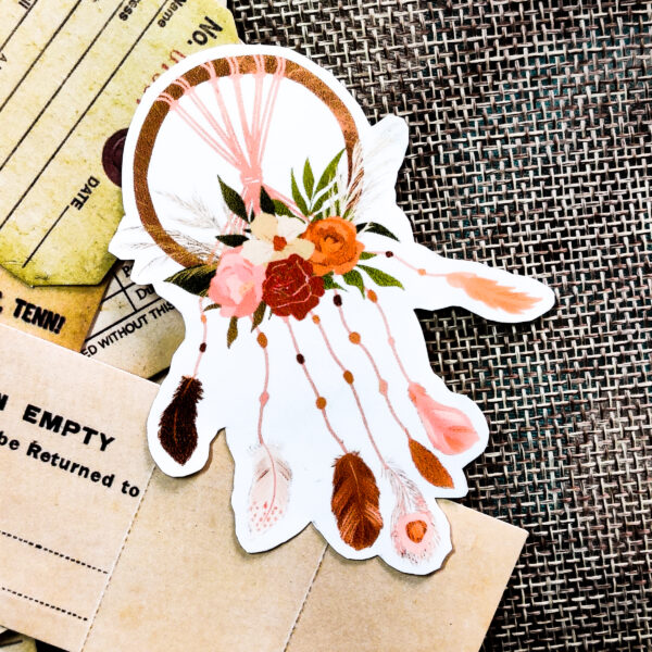 Floral Dreamcatcher Sticker | Fix a Flix Box