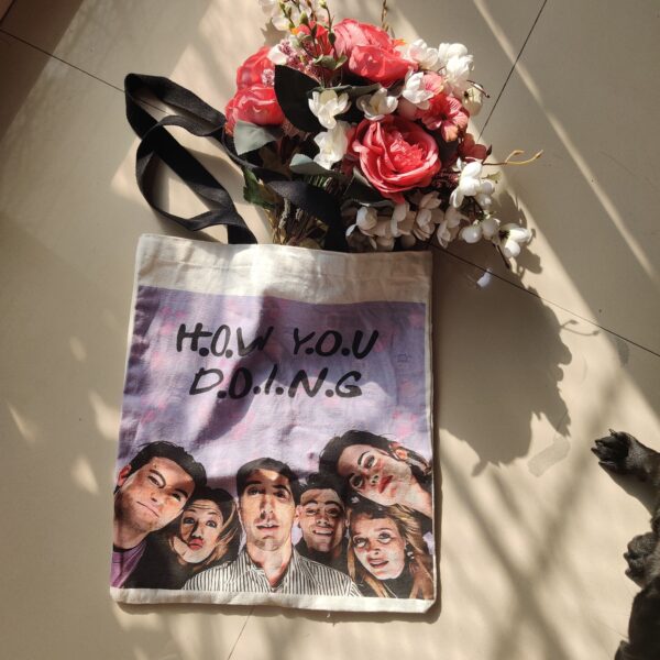 F.R.I.E.N.D.S inspired ‘How You Doin’ Canvas Tote Bag