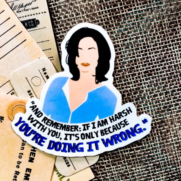 Monica Geller from ‘FRIENDS’ inspired Sticker | Fix a Flix Box