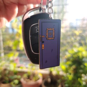 'FRIENDS' Purple Door Keychain