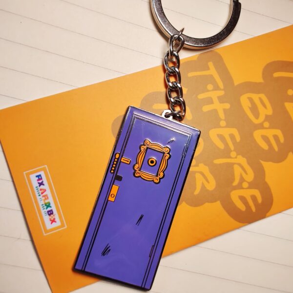 'FRIENDS' Purple Door Keychain